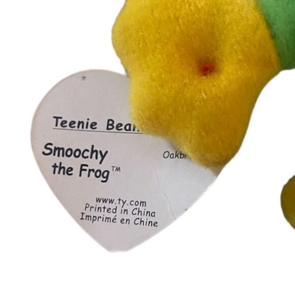 Teenie Beanie Babies Smoochy the Frog - Picture 3 of 4